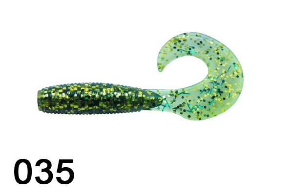 Bitter's 3 inch grubs are very popular with saltwater and smallmouth  anglers.